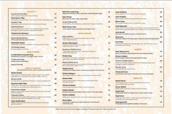 Menu photo 2 Dharma Indian Bistro Edgewater, NJ