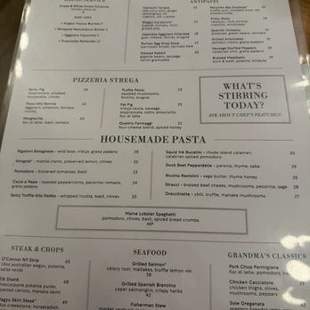 La Strega - Menu - Italian Near Me - Las Vegas, Nevada