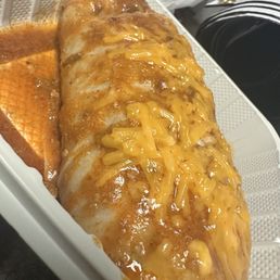 ## 3. Wet Meat Burrito carne asada added sour cream ## 3. Wet Meat Burrito carne asada added sour cream