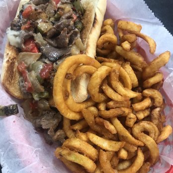 Inside Scoop - Philly cheesesteak with curly fries - Breakfast & Brunch Near Me - Overton, Nevada Inside Scoop - Philly cheesesteak with curly fries - Breakfast & Brunch Near Me - Overton, Nevada
