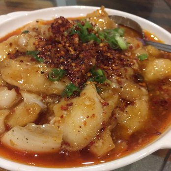 Shu Chinese Restaurant - Boiled fish filet in chili oil. It's a winner. - Szechuan Near Me - Guilderland, New York Shu Chinese Restaurant - Boiled fish filet in chili oil. It's a winner. - Szechuan Near Me - Guilderland, New York