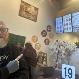 my dad is happy to be here