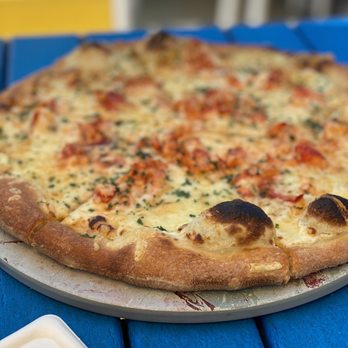Seaside Cafe - The Seaside Café Signature Pizza - Lobster Bianca - Pizza Near Me - Key West, Florida