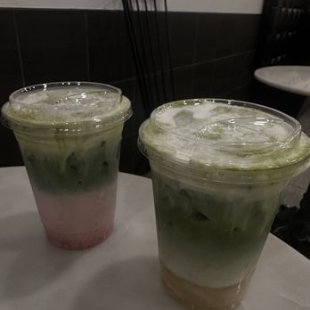 Deluna Dessert Cafe - Strawberry& banana matcha - Shaved Ice Near Me - Sacramento, California Deluna Dessert Cafe - Strawberry& banana matcha - Shaved Ice Near Me - Sacramento, California