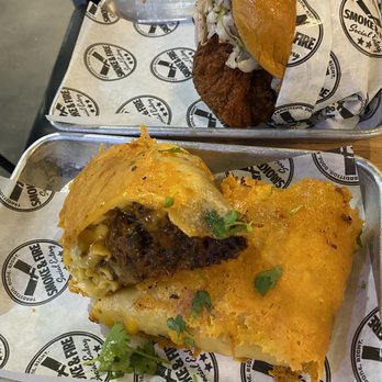 Smoke & Fire Social Eatery - Nashville Hot Chicken brisket burrito - Comfort Food Near Me - Paramount, California Smoke & Fire Social Eatery - Nashville Hot Chicken brisket burrito - Comfort Food Near Me - Paramount, California