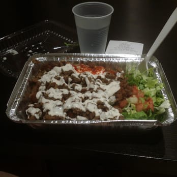 Halal Bros - The lamb gyronover rice... $8 a person. Pretty bomb. - Middle Eastern Near Me - Austin, Texas Halal Bros - The lamb gyronover rice... $8 a person. Pretty bomb. - Middle Eastern Near Me - Austin, Texas