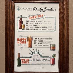 Daily specials