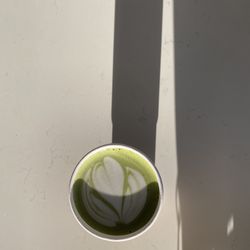 Farewell - Long shadows on a beautifully done matcha. Great matcha flavor zero sugar just how I like it.