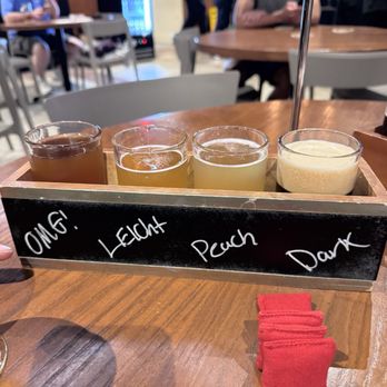 Site-1 Brewing - Flight of drinks - Breweries Near Me - Omaha, Nebraska