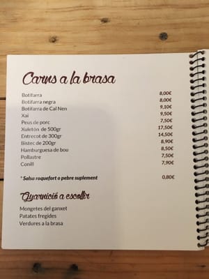Menu photo 2 Les Llums Granollers, B