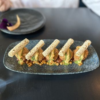 Farzi Cafe - Indian take on arancini. Beautiful. - Indian Near Me - Bellevue, Washington