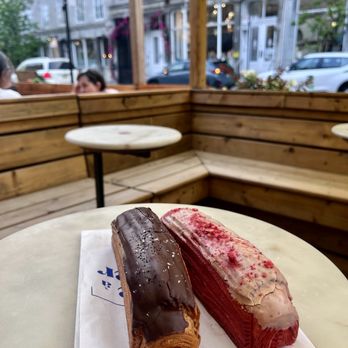 La Cave a Manger - Chocolate and fraise croissant eclairs - Bakeries Near Me - Montreal, Quebec La Cave a Manger - Chocolate and fraise croissant eclairs - Bakeries Near Me - Montreal, Quebec