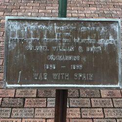 Confederate Park - Random tarnished sign within the park
