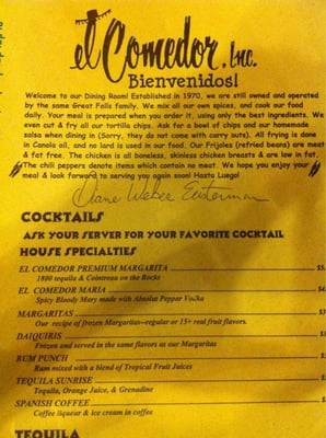 Menu photo 8 El Comedor Mexican Restaurant Great Falls, MT Menu photo 8 El Comedor Mexican Restaurant Great Falls, MT