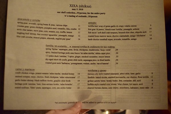 Menu photo 8 Xixa Brooklyn, NY