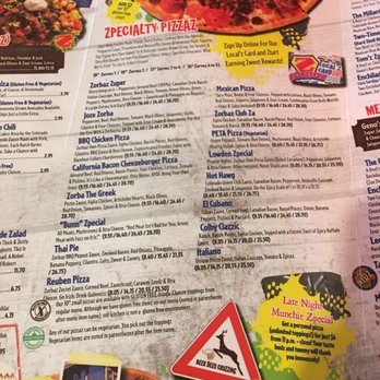 Zorbaz - Menu - Bars Near Me - Grand Rapids, Minnesota Zorbaz - Menu - Bars Near Me - Grand Rapids, Minnesota