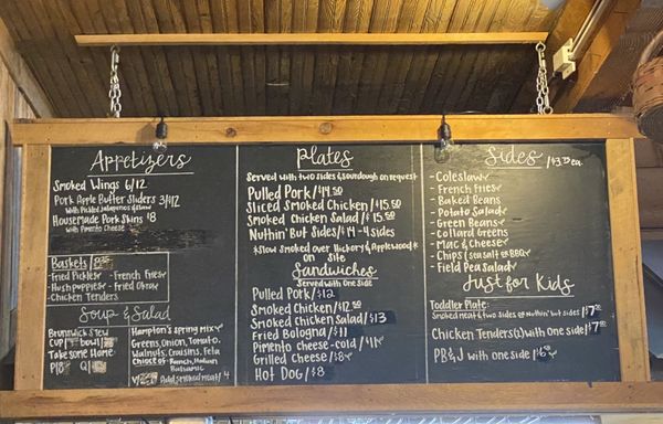 Menu photo 2 Old Hampton Store & Grist Mill Linville, NC