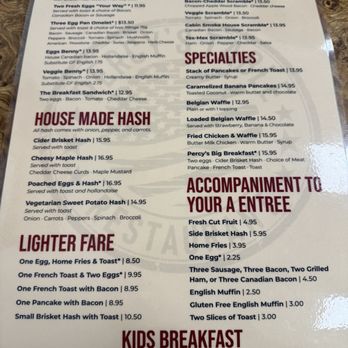 Percy's Table - Menu as of October 2025 - Breakfast & Brunch Near Me - Standish, Maine