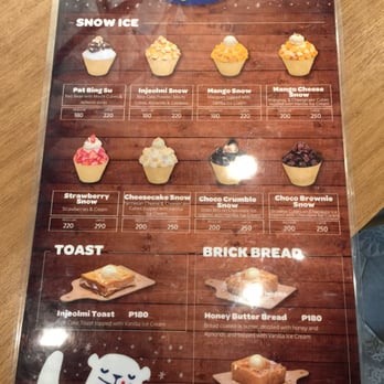 Snow Shack - Menu - Desserts Near Me - Cebu City, CEB Snow Shack - Menu - Desserts Near Me - Cebu City, CEB