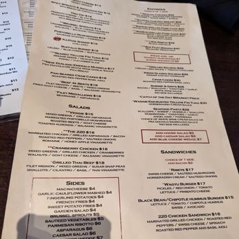 220 Cafe - menu - Bars Near Me - Statesville, North Carolina
