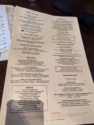Menu photo 7 220 Cafe Statesville, NC
