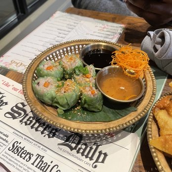 Sisters Thai - Steamed Dumplings 6 Pcs - Thai Near Me - Fairfax, Virginia Sisters Thai - Steamed Dumplings 6 Pcs - Thai Near Me - Fairfax, Virginia