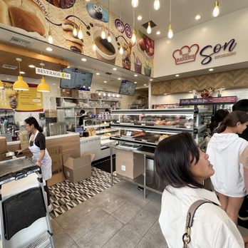 The Baker's Son By Valerio's - The wide angle lens makes it look larger than it is. But here's what the bakery looks like inside. - Bakeries Near Me - Jacksonville, Florida