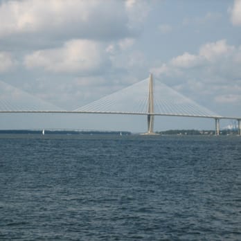 Waterfront Park - view of new copper river suspension bridge - Parks Near Me - Charleston, South Carolina