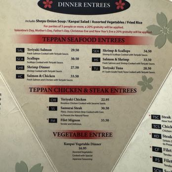 Kanpai - Dinner Menu - Japanese Near Me - Richmond, Virginia