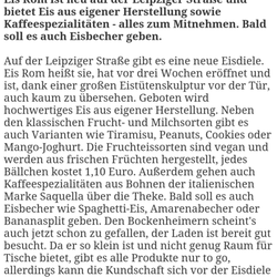 Eis Rom - Sehr leckere und frisch schmeckende vegane/laktosefreie Sorbets!