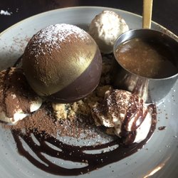The Old Bulls Head - Melting peanut butter chocolate bomb. This was delicious