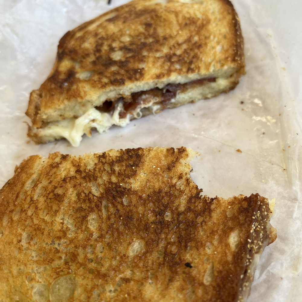 Grilled cheese and bacon Grilled cheese and bacon