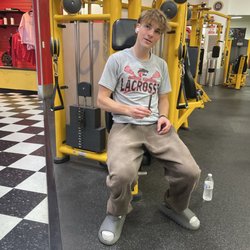 Retro Fitness Wayne - My boy cris getting some work in