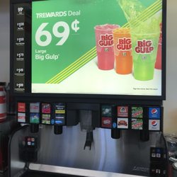 7-Eleven - Deal! Kids want a pop for the ride home. They don't drink pop, but we're ending our vacation so I'll cave. They'll share one.