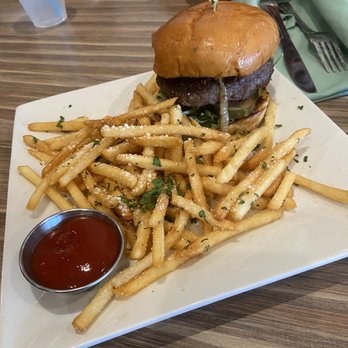 Ember & Greens - Waygu Burger and Truffle Fries - New American Near Me - Houston, Texas Ember & Greens - Waygu Burger and Truffle Fries - New American Near Me - Houston, Texas