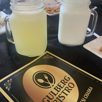 Gulberg Bistro - Shinkaji (left) Meethi Lassi (right) - Pakistani Near Me - Kendall Park, New Jersey