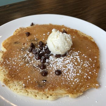 Broken Yolk Cafe - chocolate chip pancake - Breakfast & Brunch Near Me - Fullerton, California Broken Yolk Cafe - chocolate chip pancake - Breakfast & Brunch Near Me - Fullerton, California