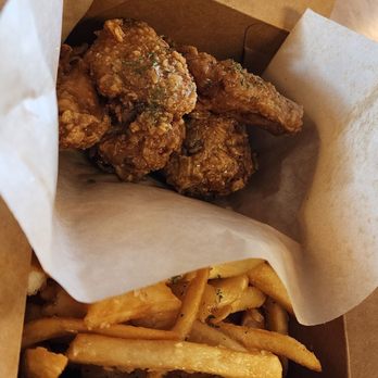 Frymazing - Honey butter wings with garlic fries - Asian Fusion Near Me - Fairfield, California