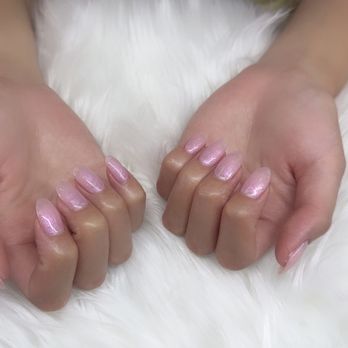 Lisa T Nails Spa - Gel manicure on natural nails #406 (pink) & 510 (glitter) - Nail Salons Near Me - Temple City, California Lisa T Nails Spa - Gel manicure on natural nails #406 (pink) & 510 (glitter) - Nail Salons Near Me - Temple City, California