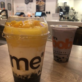 It's Boba Time - Ming Ave - The peach cream and Tara - Bubble Tea Near Me - Bakersfield, California