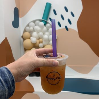 Happy Cup - Sunrise Signature Fruity Iced Tea - Bubble Tea Near Me - Glendale, California Happy Cup - Sunrise Signature Fruity Iced Tea - Bubble Tea Near Me - Glendale, California