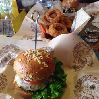 Bareburger - Edgewater - Habanero express burger so good!!! Sweet potato fries and onion rings also delicious. - Burgers Near Me - Edgewater, New Jersey