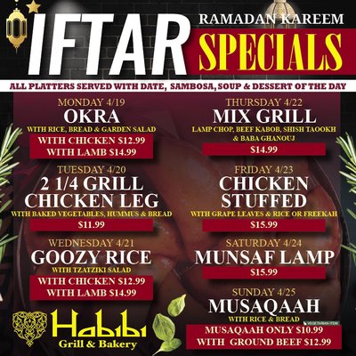 Menu photo 6 Habibi Grill Raleigh, NC