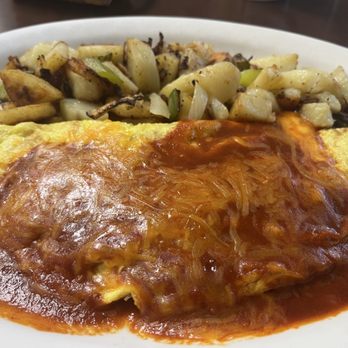 The Morning Griddle Cafe - Enchilada Omelette - Breakfast & Brunch Near Me - Lancaster, California The Morning Griddle Cafe - Enchilada Omelette - Breakfast & Brunch Near Me - Lancaster, California