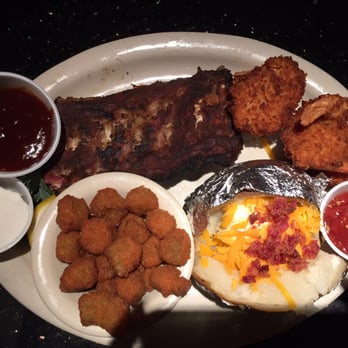 Two Frogs Grill - Ribs and shrimp $20 I know the ribs look dry but it's not - American Near Me - Ardmore, Oklahoma Two Frogs Grill - Ribs and shrimp $20 I know the ribs look dry but it's not - American Near Me - Ardmore, Oklahoma
