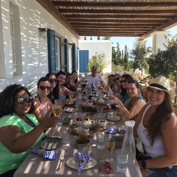 FTLO Travel - The group at Petra Farm on Paros. - Travel Services Near Me - El Segundo, California
