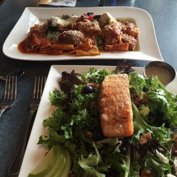 Riverwalk Restaurant - Phenomenal Baked pasta and the Signature Salmon salad - New American Near Me - Yorktown, Virginia Riverwalk Restaurant - Phenomenal Baked pasta and the Signature Salmon salad - New American Near Me - Yorktown, Virginia