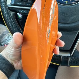 Scratched the antenna cover...