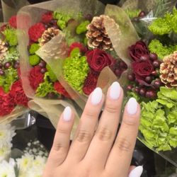 Nail's by Joann - White almond/oval nails