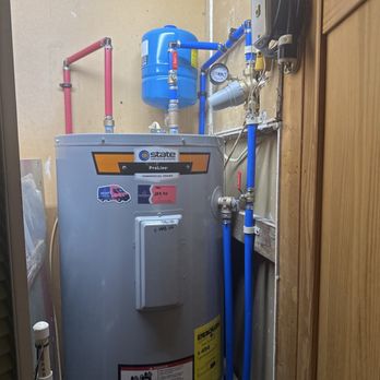 Pink Duck Plumbing - Up to code new water heater with PRV with whole house cut off in a clean, tidy space! - Plumbing Near Me - Kingsport, Tennessee Pink Duck Plumbing - Up to code new water heater with PRV with whole house cut off in a clean, tidy space! - Plumbing Near Me - Kingsport, Tennessee